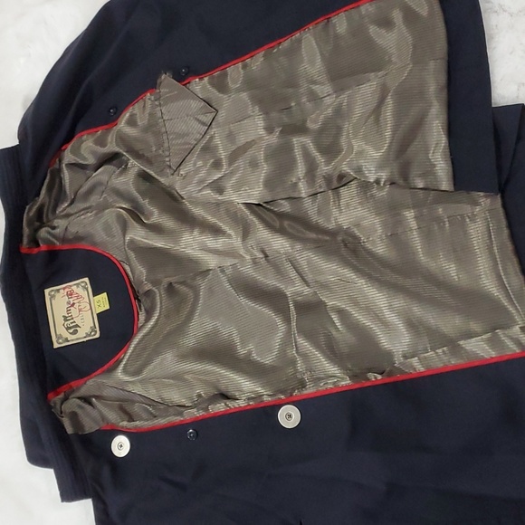 Anthropologie Millard fillmore studio navy butter soft pea coat - Picture 6 of 9